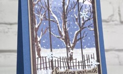 One Horse Open Sleigh Designer Series Paper, Horse & Sleigh, Stampin Up!, Brian King, Christmas card