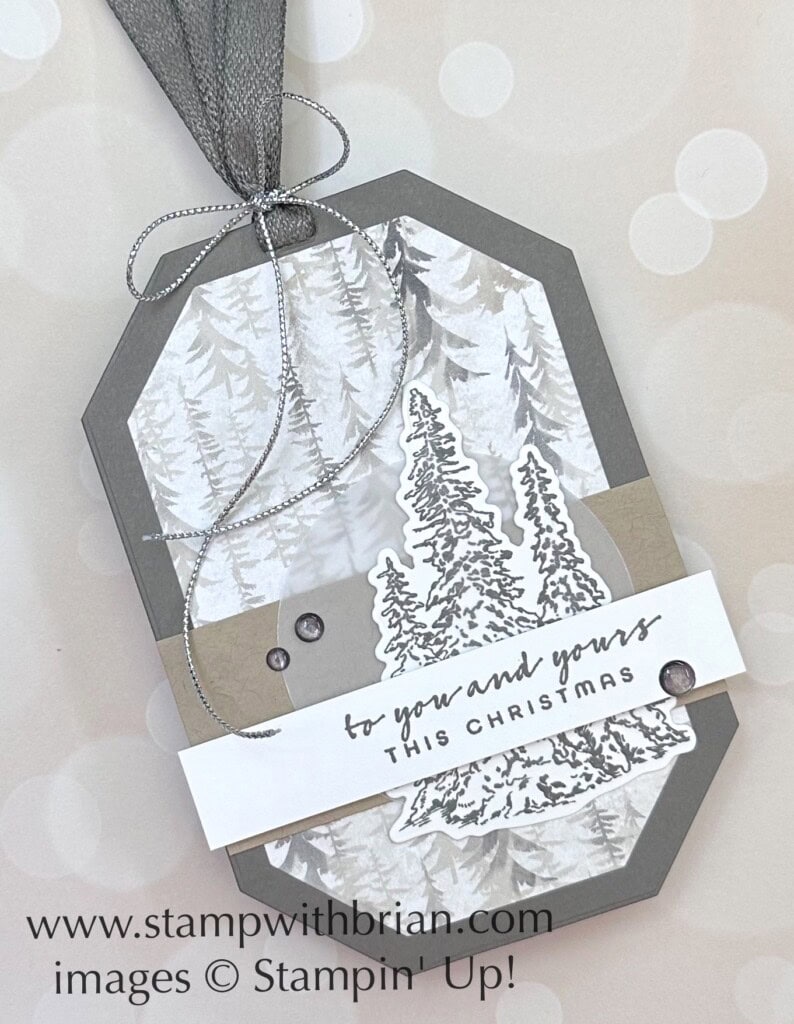 Regal Reindeer, Brightest Glow, Christmas tag, Stampin Up!, Brian King