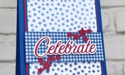 Wanted to Say Dies, Bright & Beautiful Designer Series Paper, Stampin Up!, Brian King, patriotic card