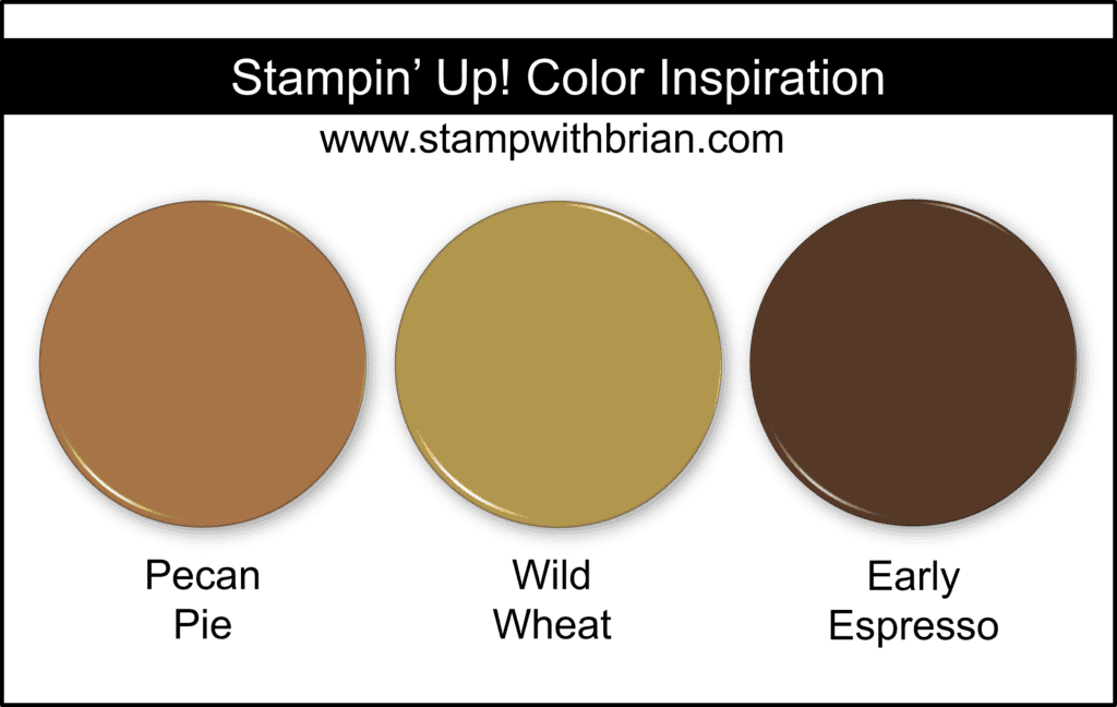 Stampin Up! Color Inspiration - Pecan Pie, Wild Wheat, Early Espresso Stampin Up! Color Inspiration - Pecan Pie, Wild Wheat, Early Espresso