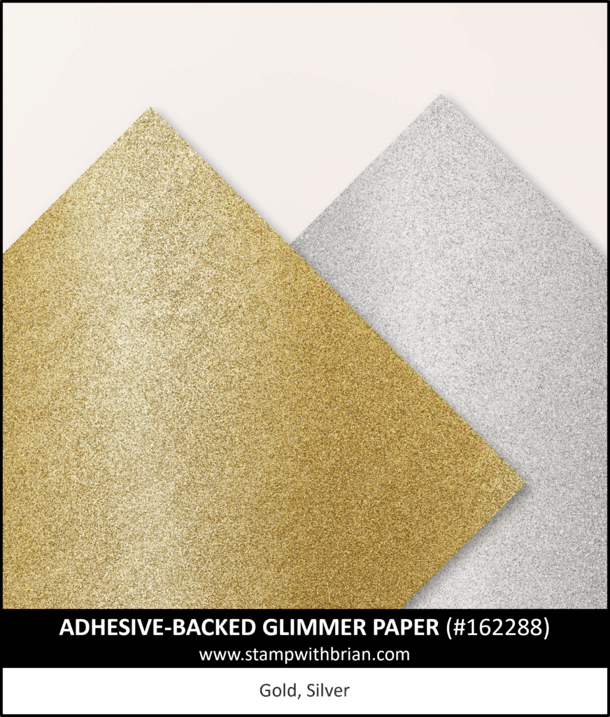 Adhesive-Backed Glimmer Paper, Stampin Up! 162288