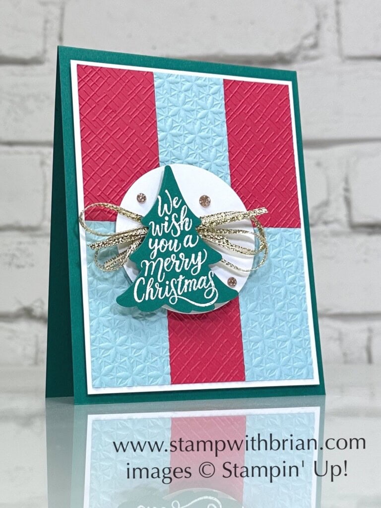 Merriest Trees Bundle, Basics 3D Embossing Folders, Stampin Up!, Brian King