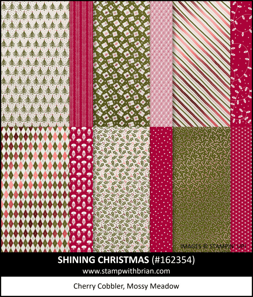 Shining Christmas Specialty Designer Series Paper, Stampin Up! 162354