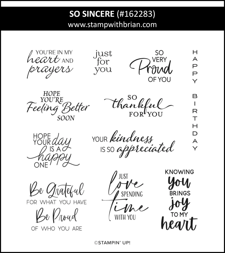 So Sincere, Stampin Up! 162283