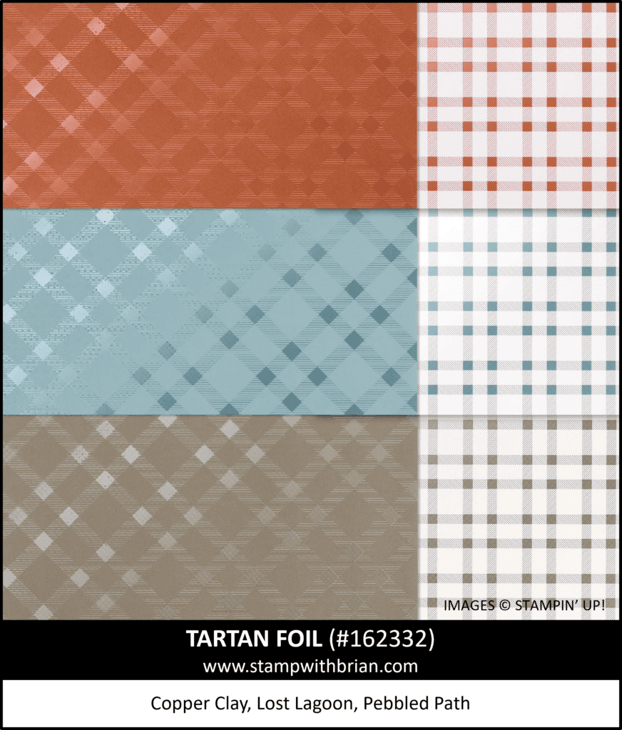 Tartan Foil Specialty Designer Series Paper, Stampin Up! 162332