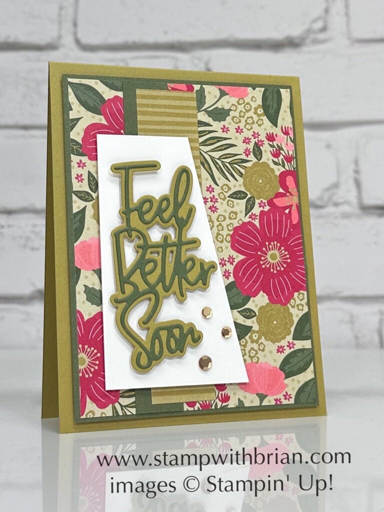 Wanted to Say Dies, Garden Walk Designer Series Paper, Stampin Up!, Brian King