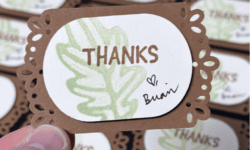 Autumn Leaves, Everyday Thanks, Elegant Edge Tag Topper, Stampin Up!, Brian King