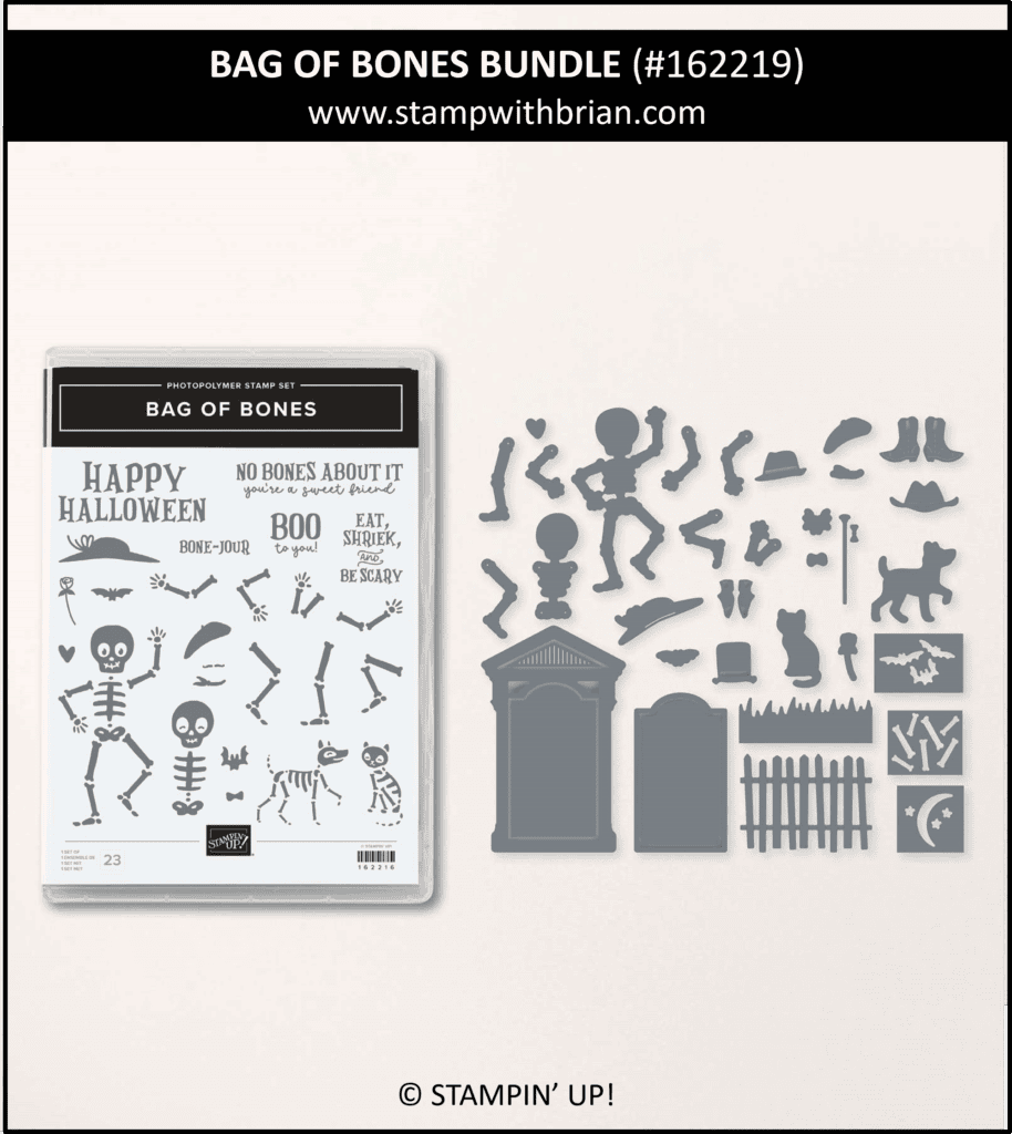 Bag of Bones Bundle, Stampin Up! 162219