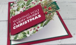 Joy to You, Deckled Circles Dies, Stampin Up!, Brian King, Christmas card