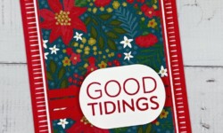 Joy to You, Garden Walk Designer Series Paper, Stampin Up!, Brian King, Christmas card