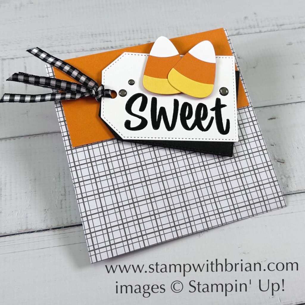 Sweetest Cherries, Tricks & Treats Dies, Stampin Up!, Brian King, Halloween treat bag