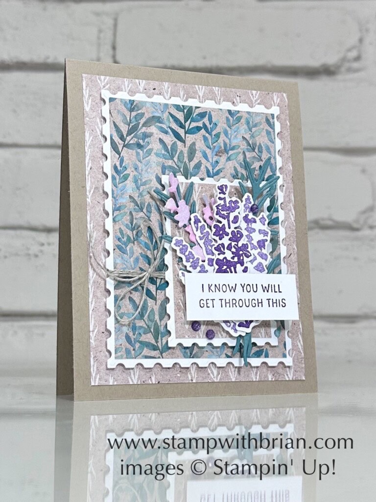 Perennial Lavender Suite, Stampin Up!, Brian King, card of encouragement Perennial Lavender Suite, Stampin Up!, Brian King, card of encouragement