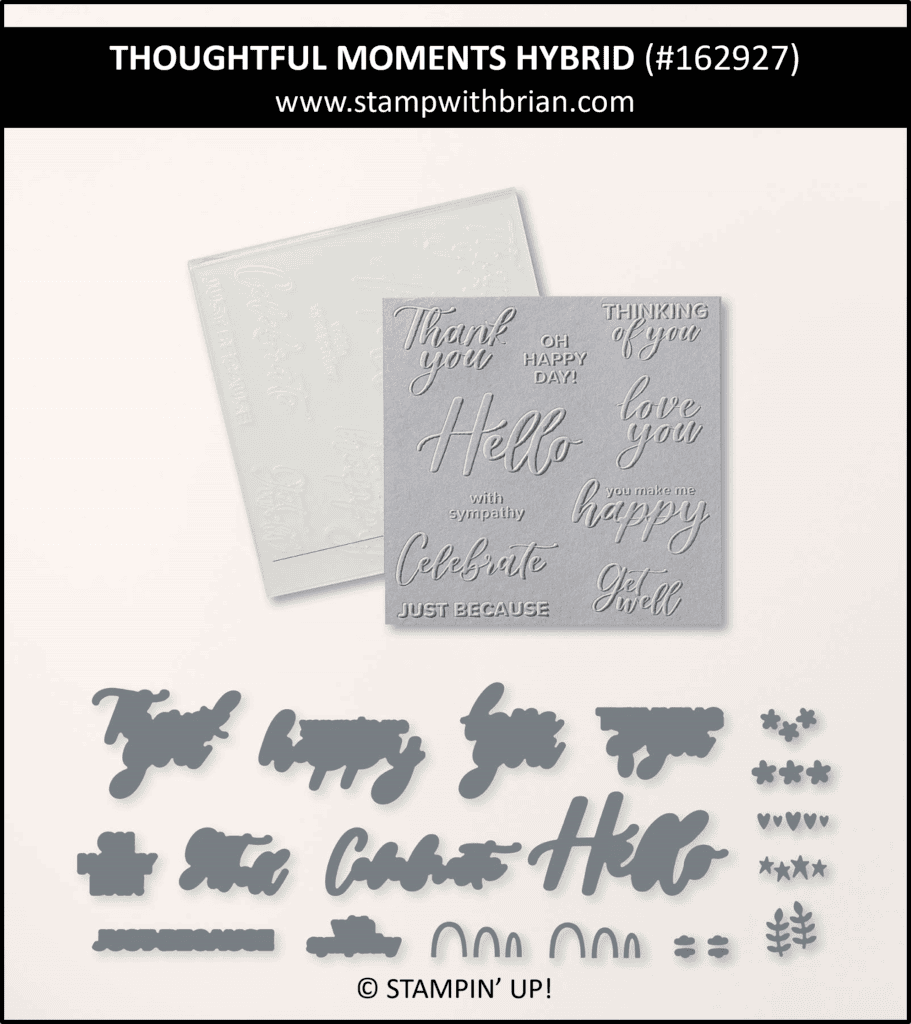 Thoughtful Moments Hybrid Embossing Folder, Stampin Up! 162927 Thoughtful Moments Hybrid Embossing Folder, Stampin Up! 162927
