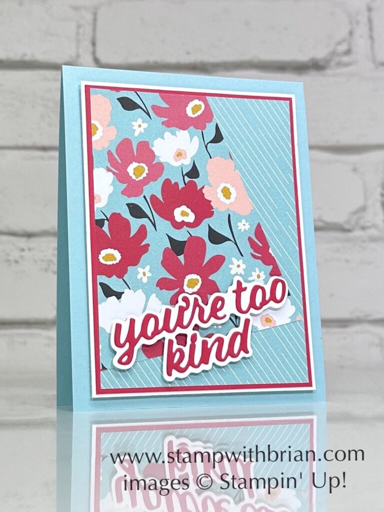 Too Kind with Sunny Days Designer Series Paper – STAMP WITH BRIAN