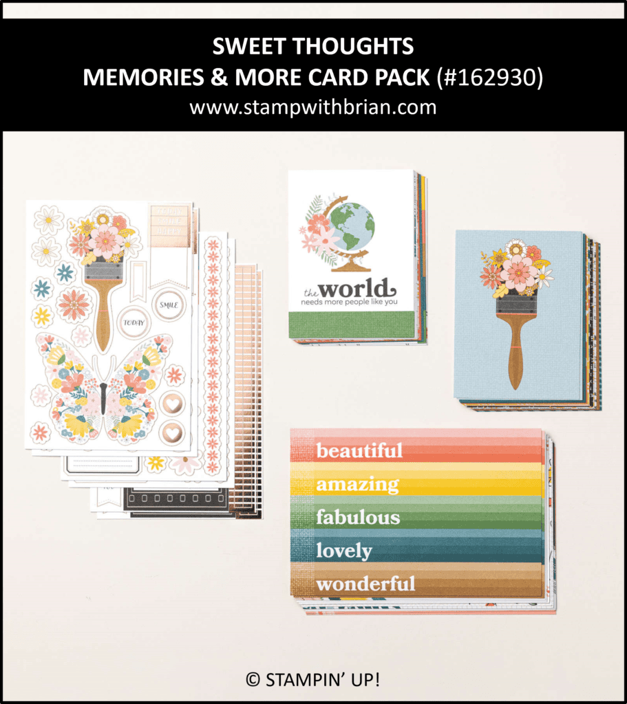 Sweet Thoughts Memories & More Card Pack, Stampin Up!, 162930