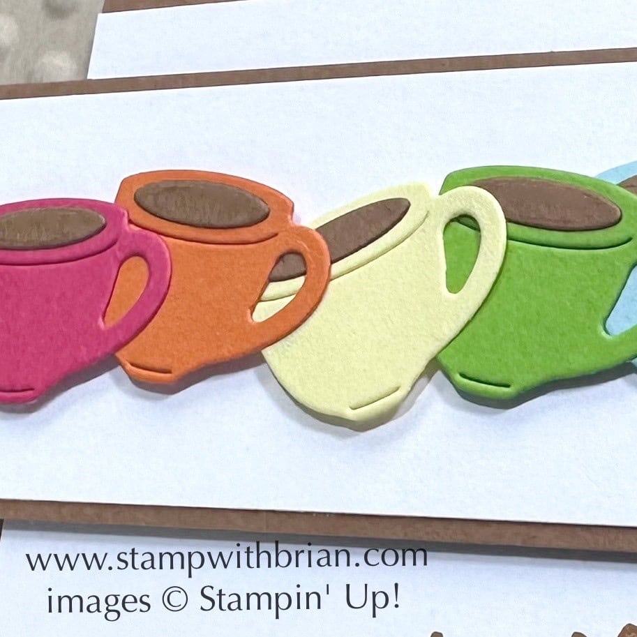 Latte Love Bundle, Stampin Up!, Brian King, rainbow of coffee mugs Latte Love Bundle, Stampin Up!, Brian King, rainbow of coffee mugs