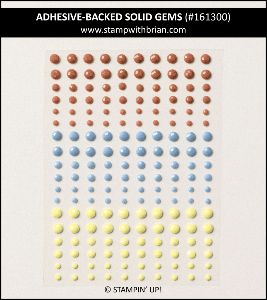 Adhesive-Backed Solid Gems, Stampin Up! 161300