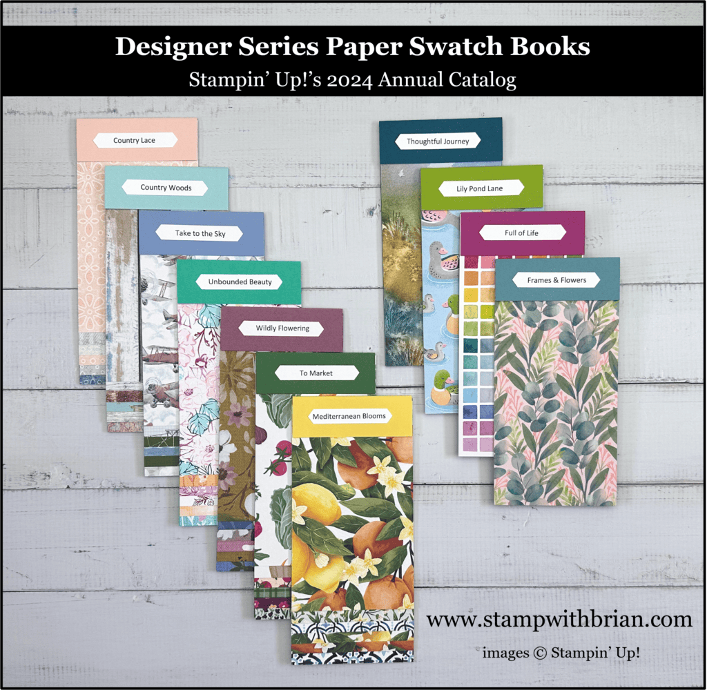 Designer Series Paper Swatch Books, Stampin' Up!'s 2024 Annual Catalog, Brian King