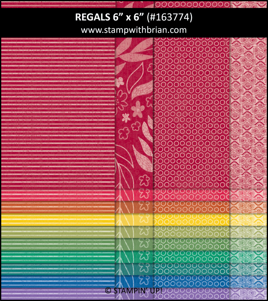 Regals Designer Series Paper, Stampin Up! 163774