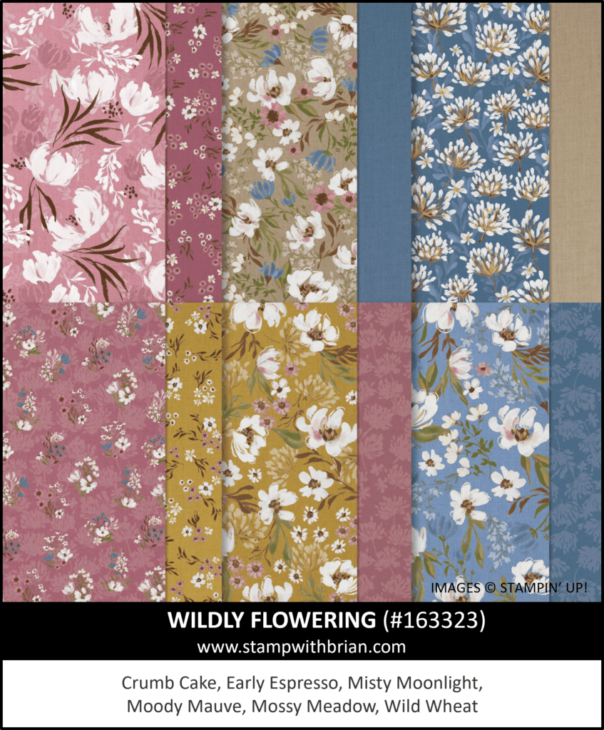 Wildly Flowering Designer Series Paper, Stampin Up! 163323