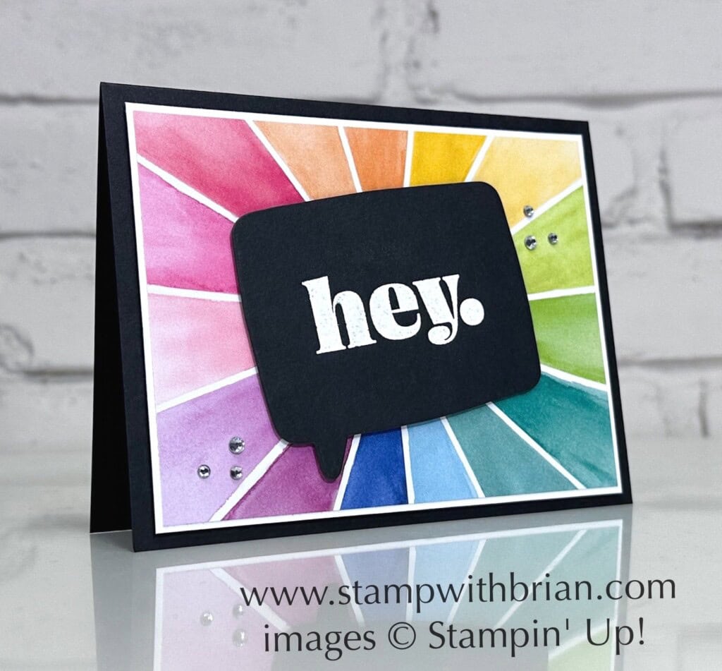 Saying Hey, Tune In Dies, Full of Life Designer Series Paper, Stampin Up!, Brian King