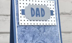 Trusty Tools, Mini Alphabet Dies, Stampin Up!, Brian King, Father's Day card