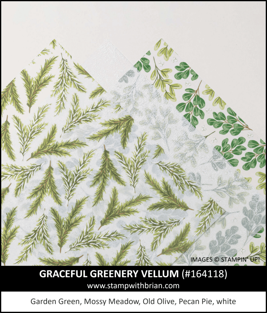 Graceful Greenery Vellum Specialty, Stampin Up!, 164118