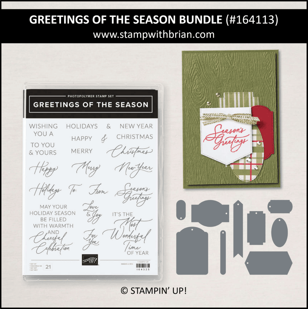 Greetings of the Season Bundle, Stampin Up! 164113