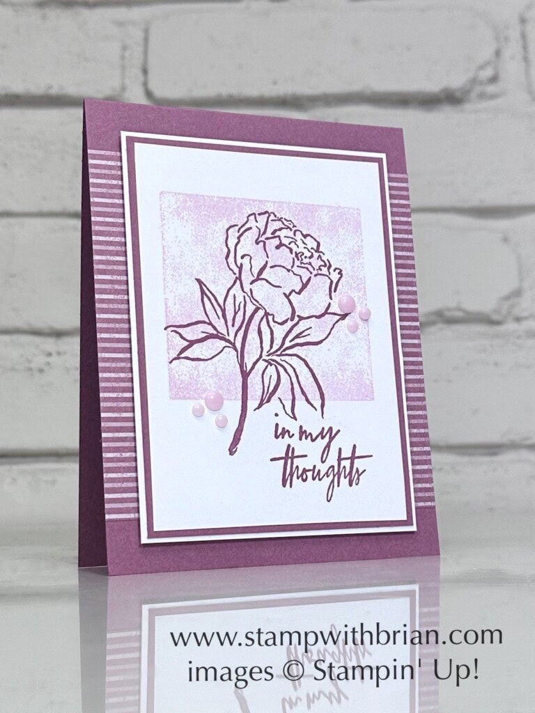 Poised Peony, Stampin Up!, Brian King