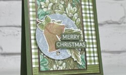 Season of Gold and Green Specialty Designer Series Paper, Stampin Up!, Brian King, Christmas card
