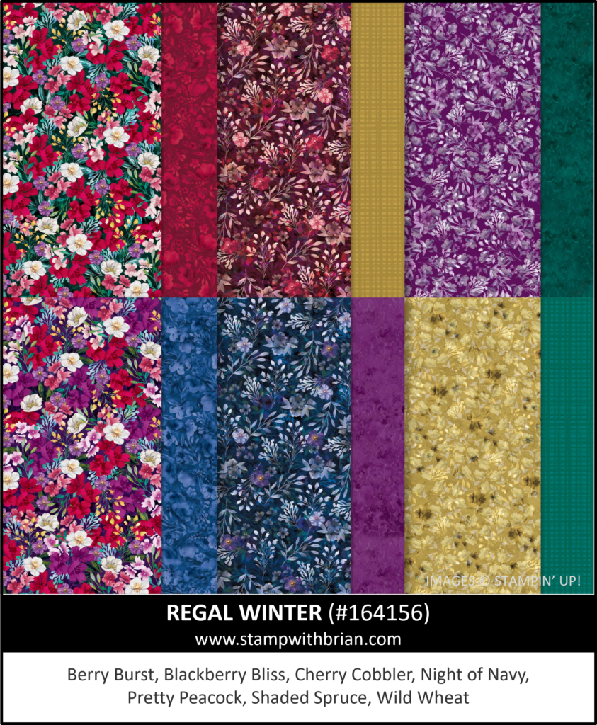 Regal Winter Designer Series Paper, Stampin Up! 164156