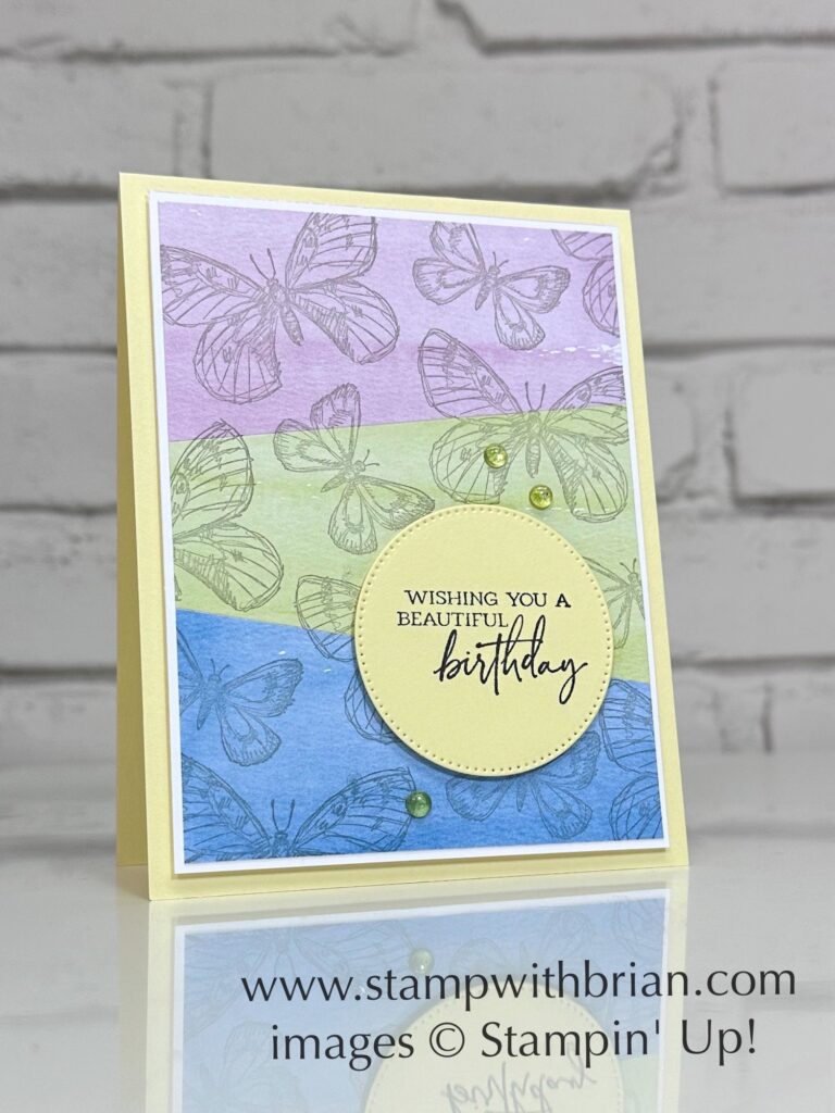 Sketched Butterflies, Bright & Beautiful Designer Series Paper, Stampin Up!, Brian King Sketched Butterflies, Bright & Beautiful Designer Series Paper, Stampin Up!, Brian King
