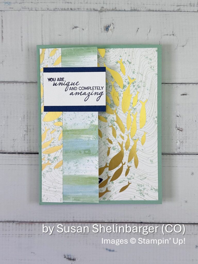 by Susan Shelinbarger, Summer One-for-One Card Swap, Stampin Up, 1 of 2 by Susan Shelinbarger, Summer One-for-One Card Swap, Stampin Up, 1 of 2