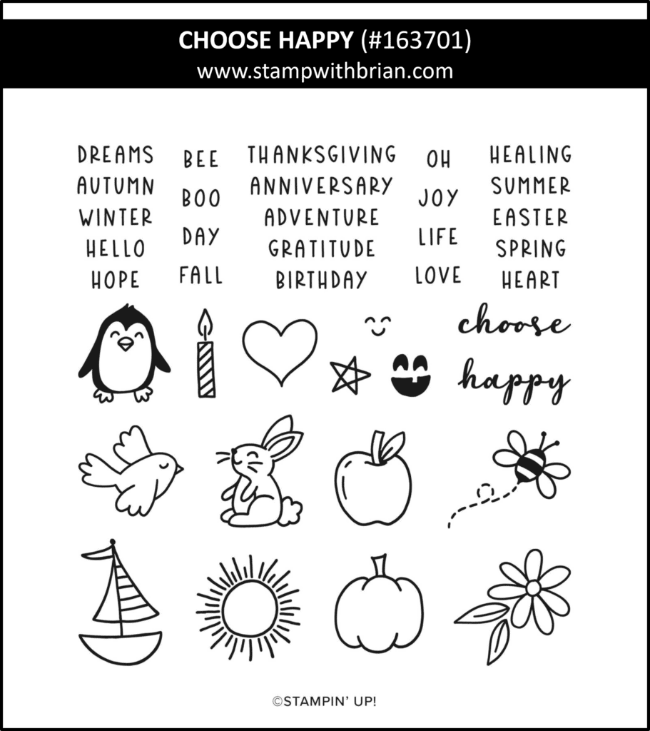 Choose Happy, Stampin Up! 163701 Choose Happy, Stampin Up! 163701