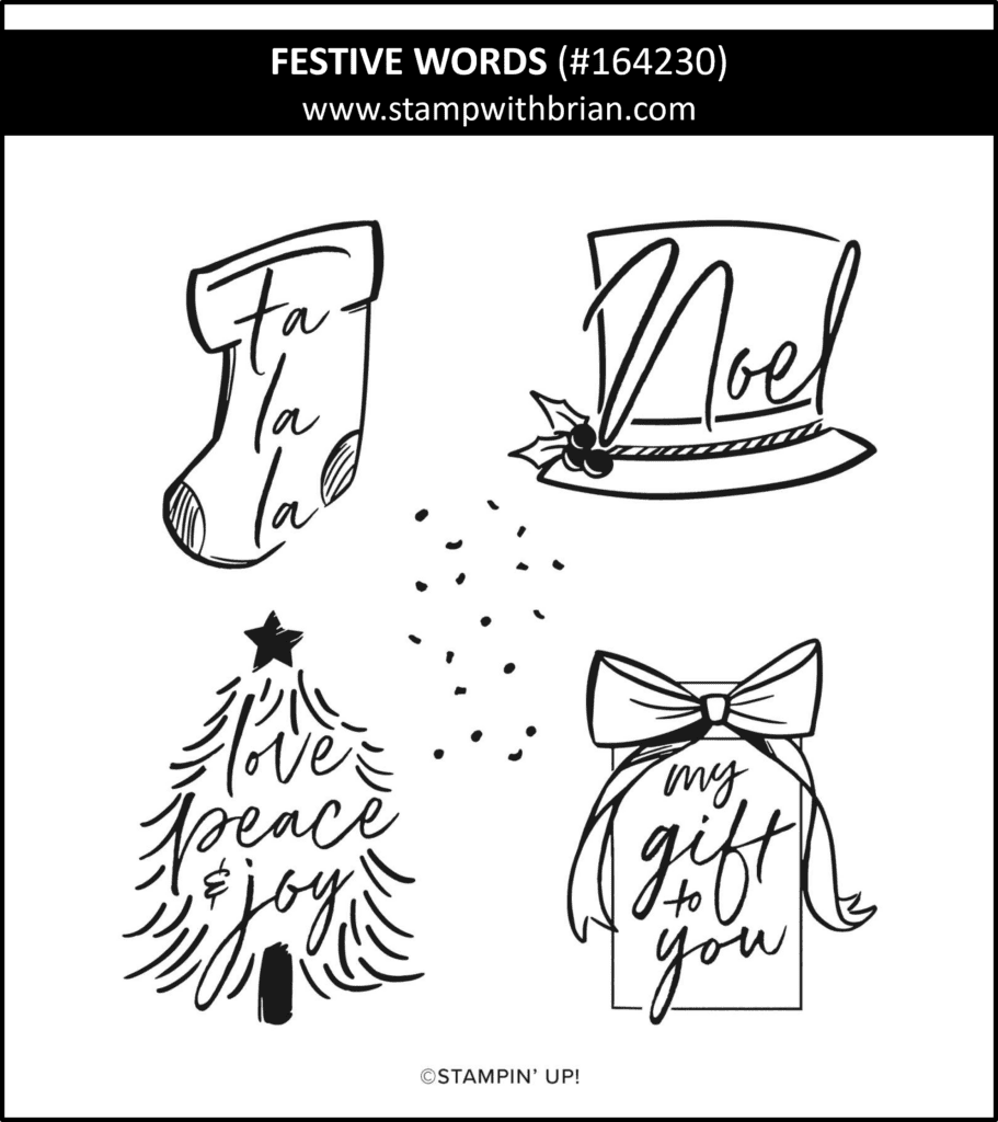 Festive Words, Stampin Up! 164230