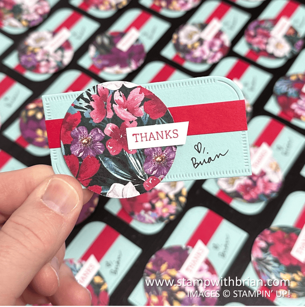 Regal Winter Designer Series Paper, Regal Flora Dies, Stampin Up!, Brian King, cute tags