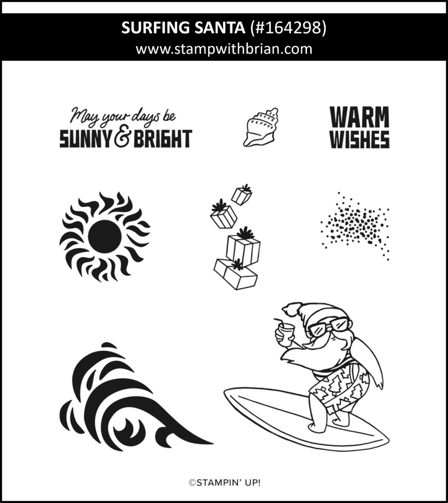 Surfing Santa, Stampin Up! 164298