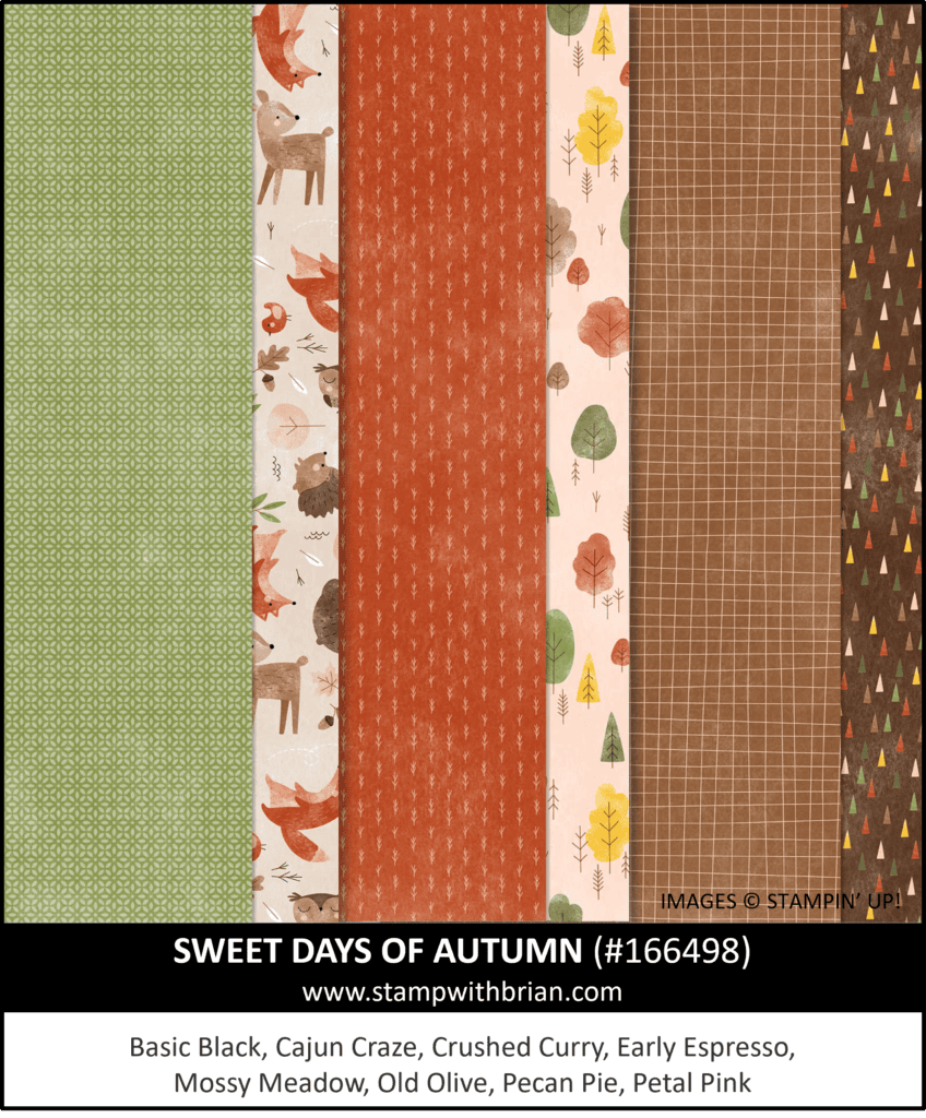 Sweet Days of Autumn Designer Series Paper, Stampin Up! 166498