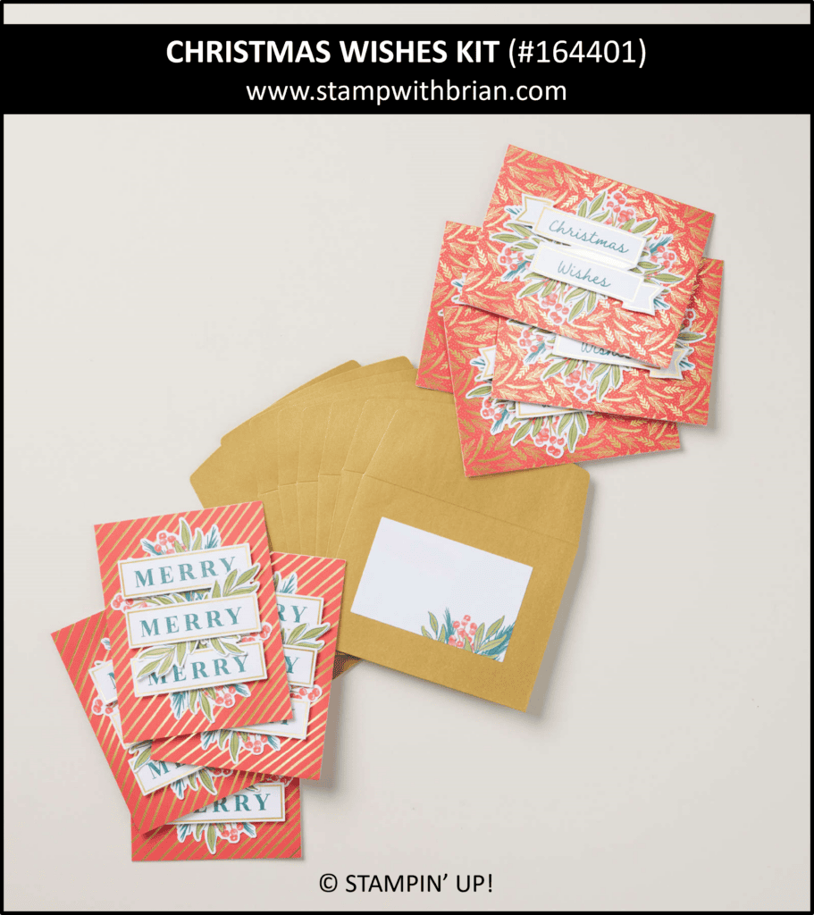 Christmas Wishes Card Kit, Stampin Up! 164401