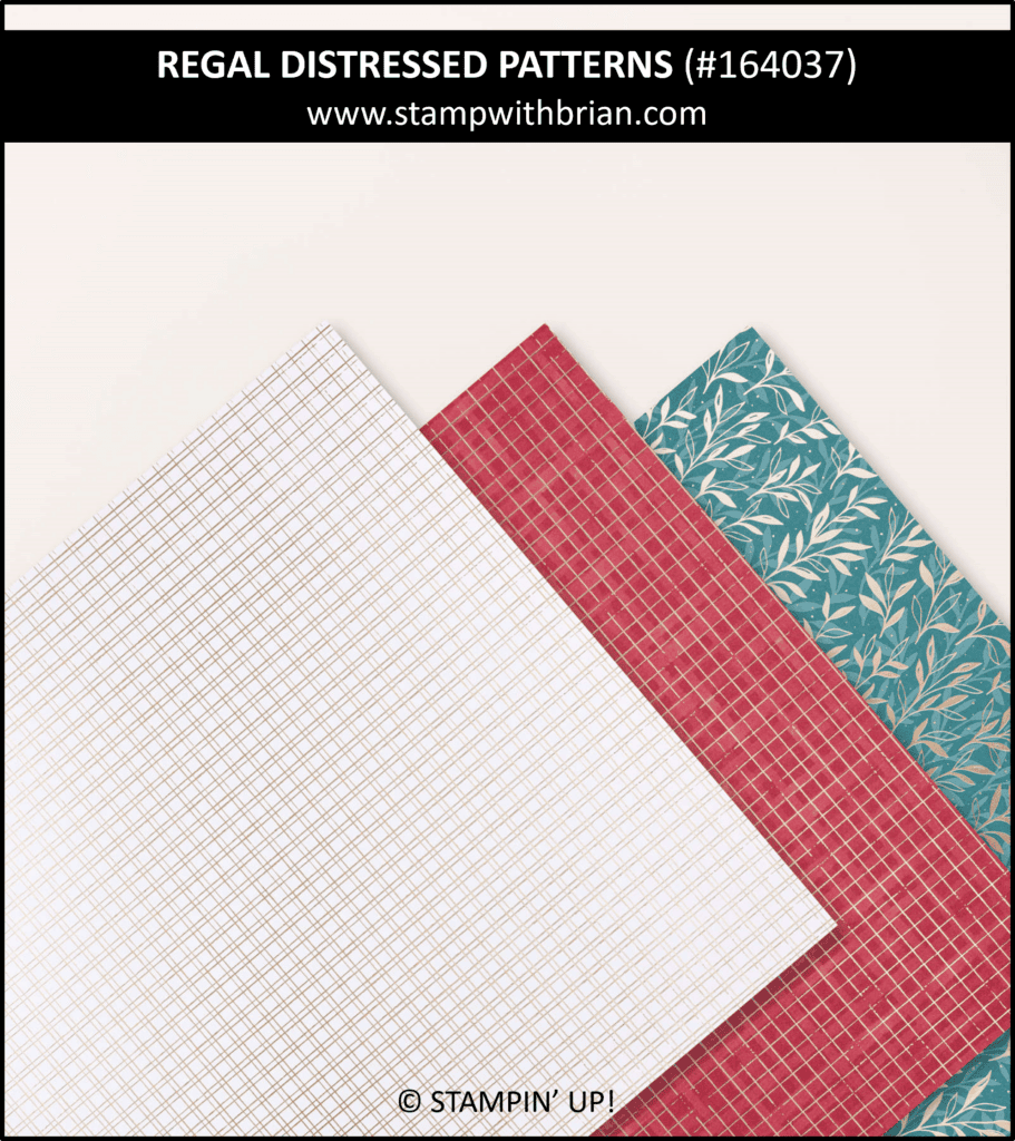 Regal Distressed Patterns Specialty Designer Series Paper, Stampin Up! 164037 Regal Distressed Patterns Specialty Designer Series Paper, Stampin Up! 164037