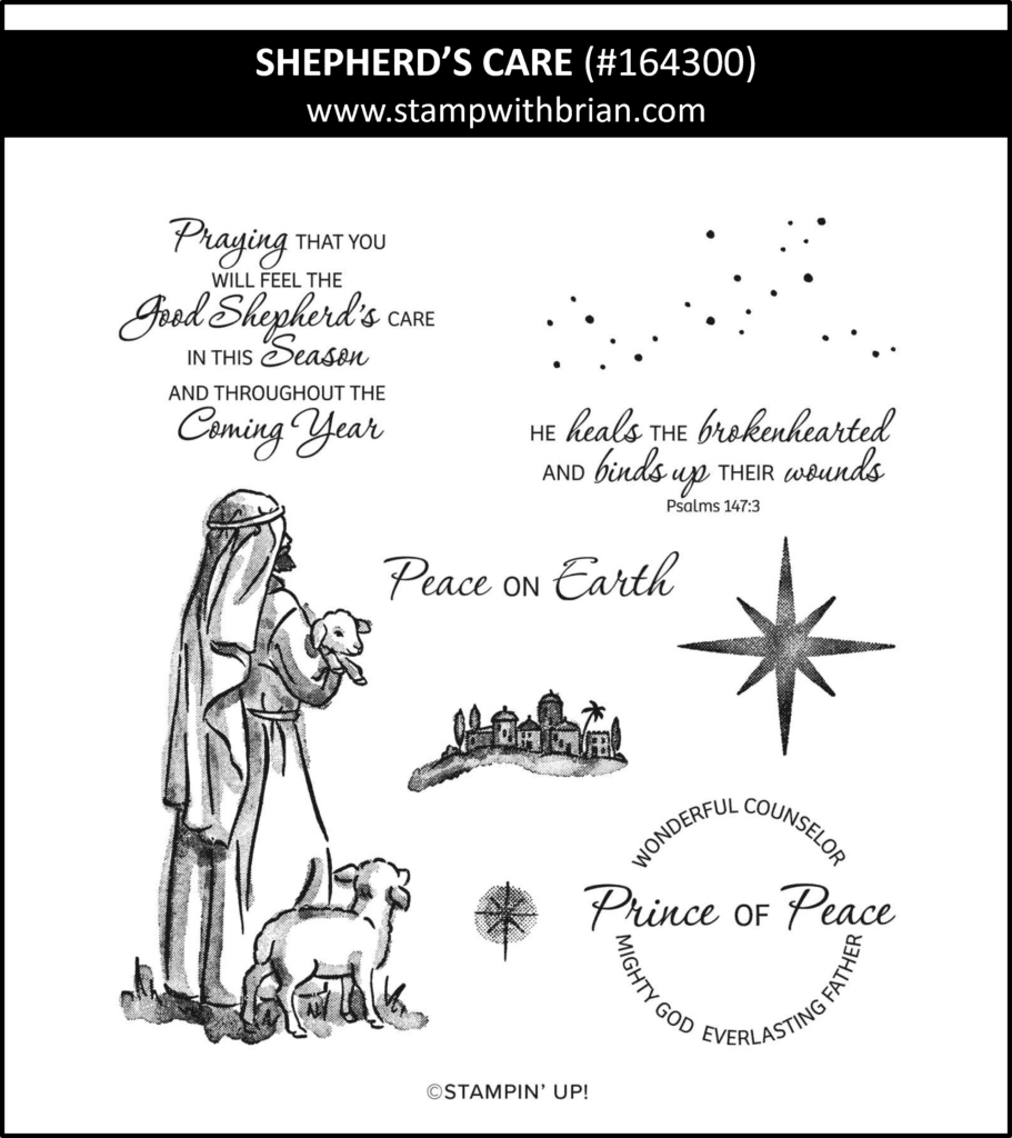 Shepherd's Care, Falling Snow, Stampin Up!, Brian King