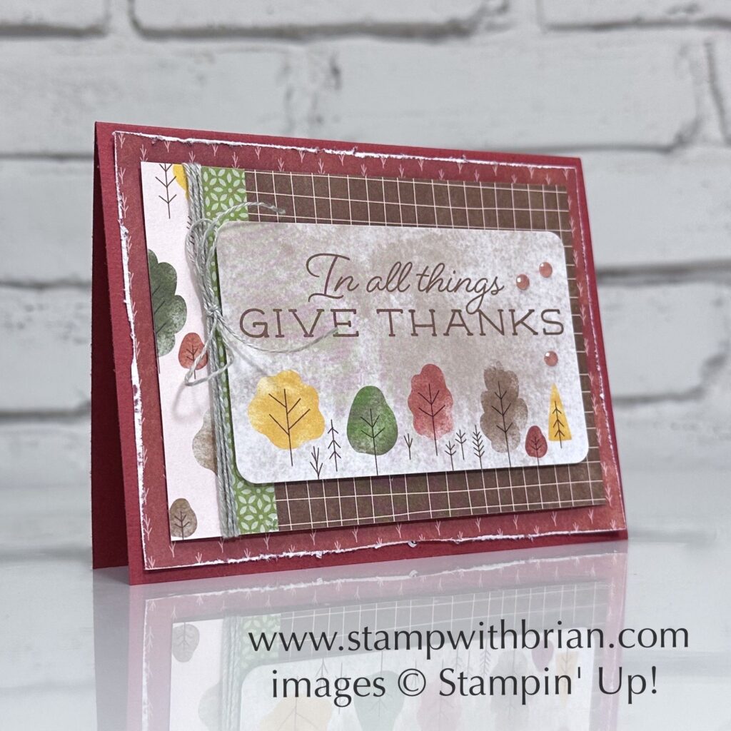 Sweet Days of Autumn Designer Series Paper & Sticker Pack, Stampin Up!, Brian King