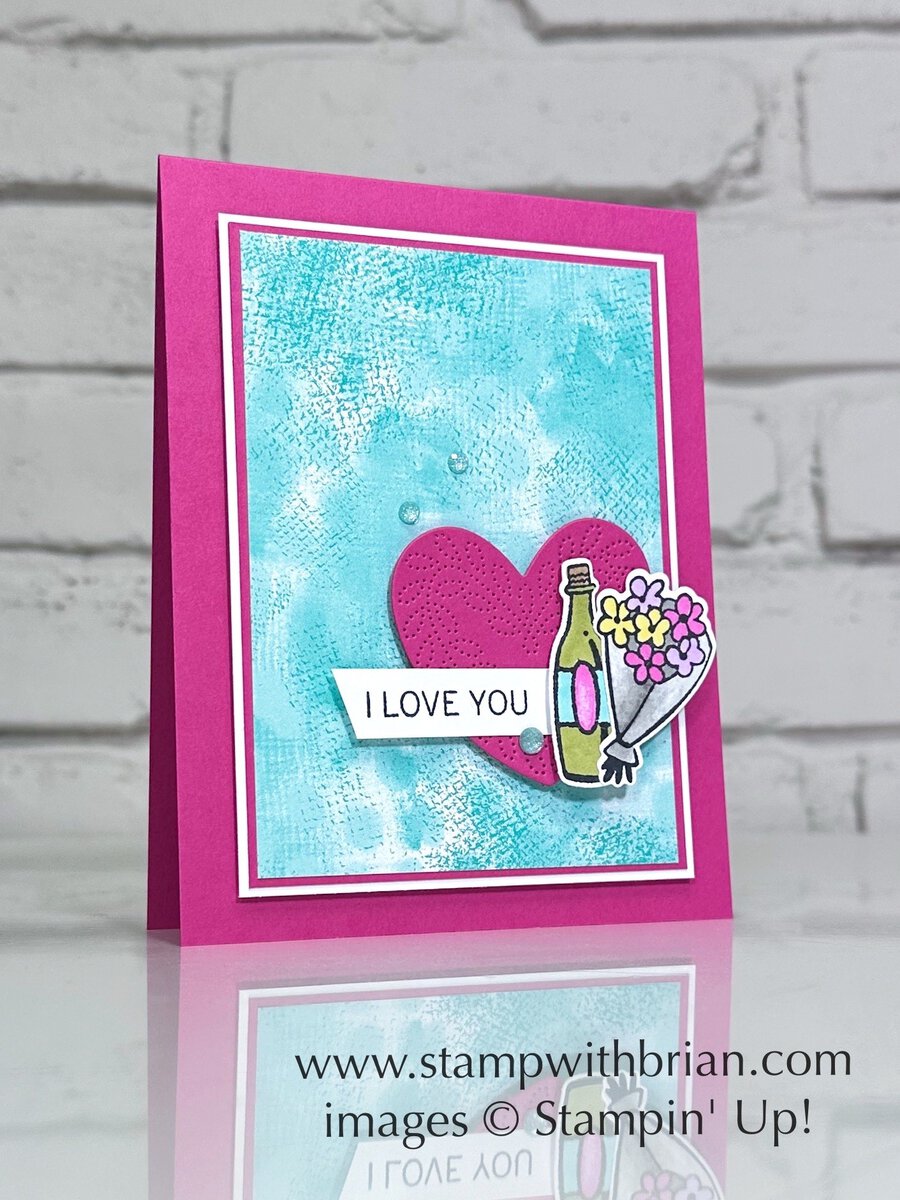 Attention Shoppers Bundle, Hearts of Elegance Dies, Stampin Up!, Brian King, Valentine's Day card