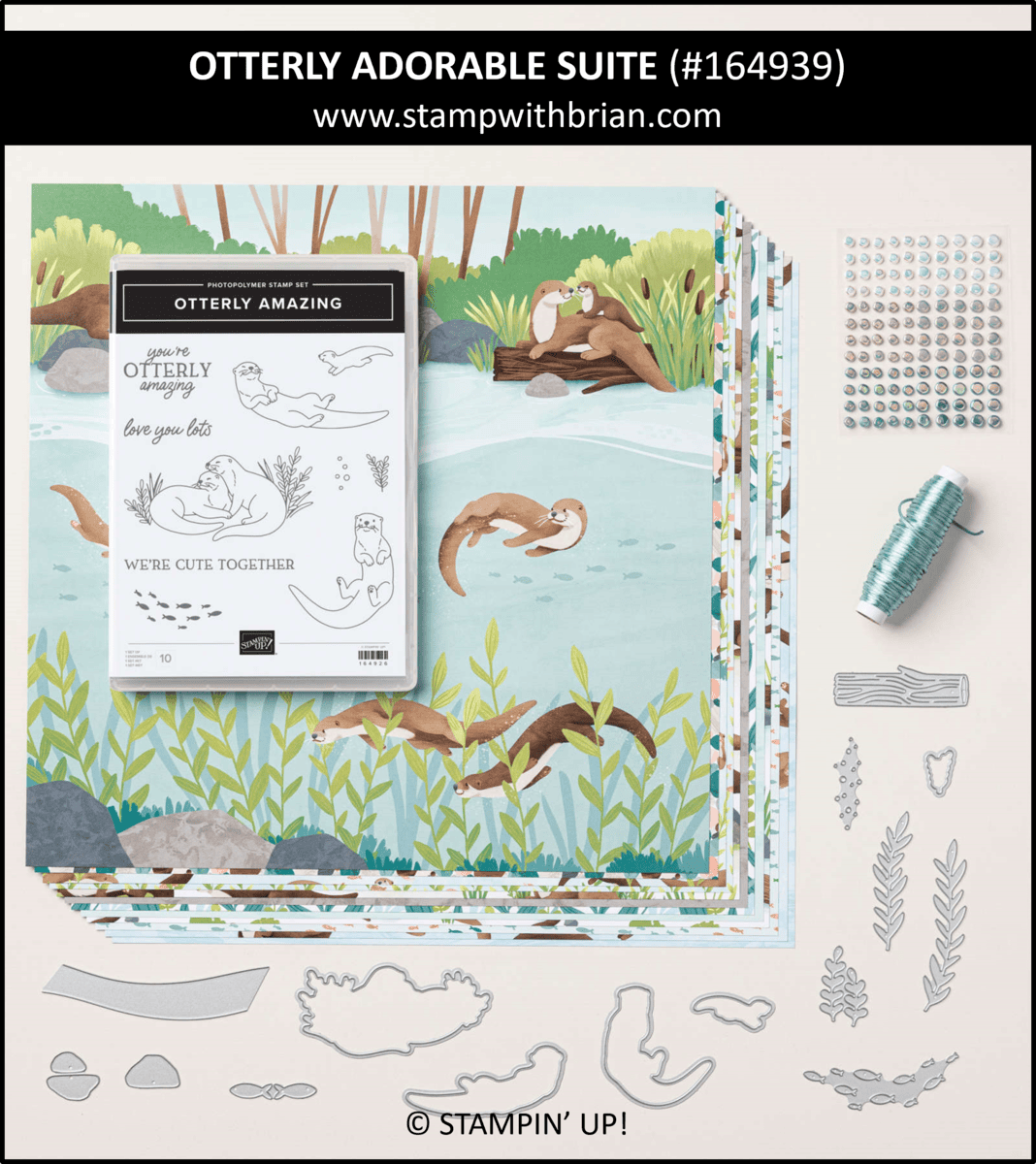 Otterly Adorable Suite Collection, Stampin Up! 164939 Otterly Adorable Suite Collection, Stampin Up! 164939