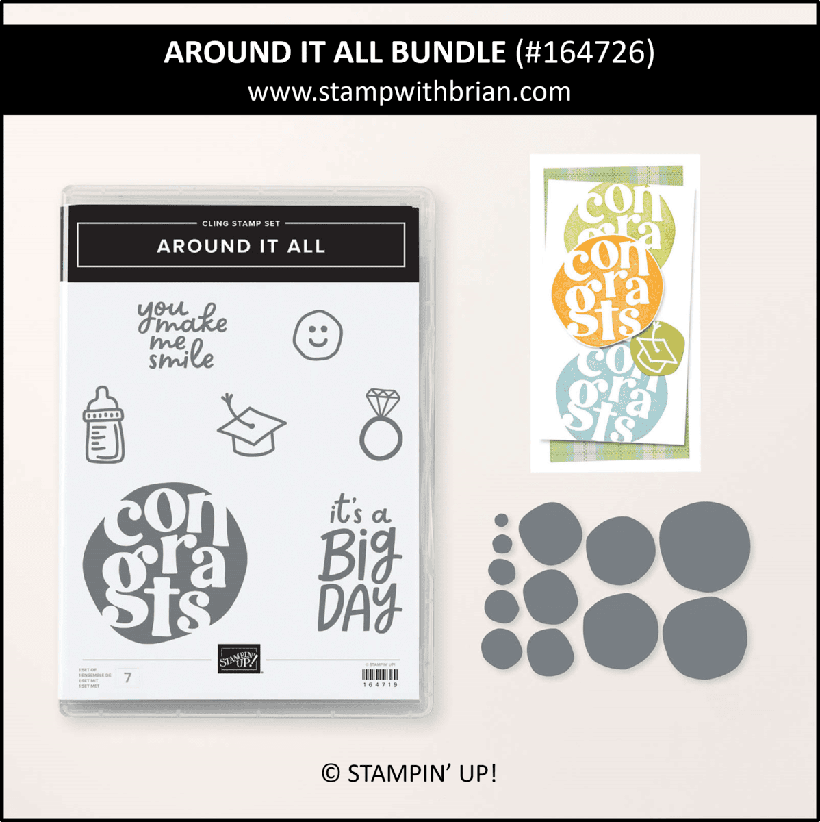 Congrats with the Around it All Bundle – STAMP WITH BRIAN