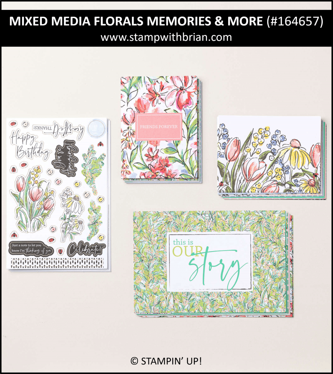 Mixed Florals & Mixed Labels – Super-Awesome Fun Time Card Kit
