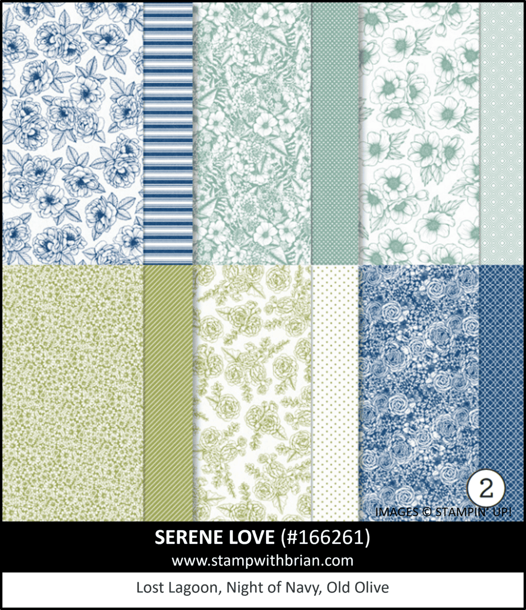 Serene Love Designer Series Paper, Stampin Up! 166261