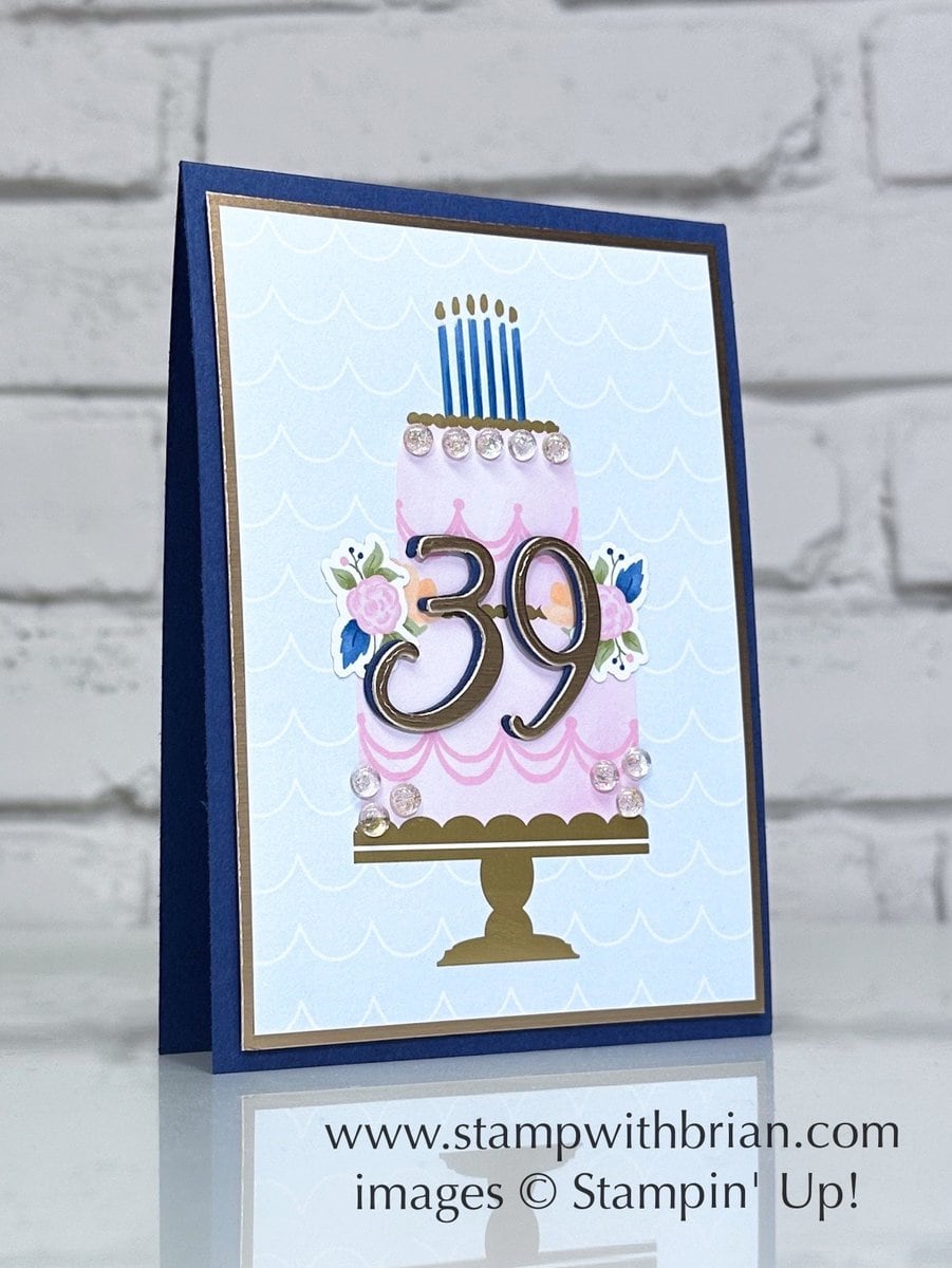 Wildflower Birthday Specialty Designer Series Paper, Birthday Celebration Dies, Stampin' Up!, Brian King, birthday card