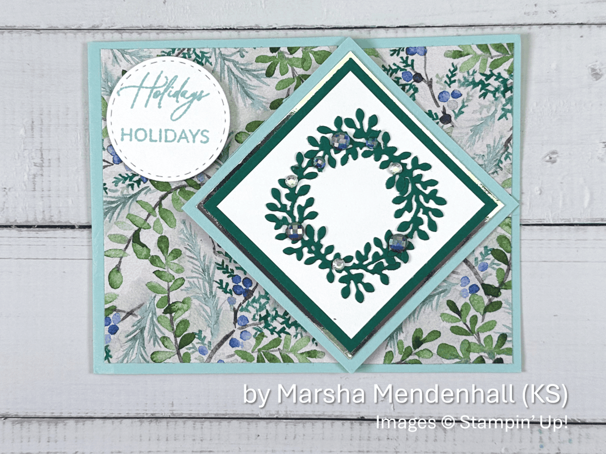 by Marsha Mendenhall, Holiday One-for-One Card Swap, Stampin Up!, 1 of 2 by Marsha Mendenhall, Holiday One-for-One Card Swap, Stampin Up!, 1 of 2