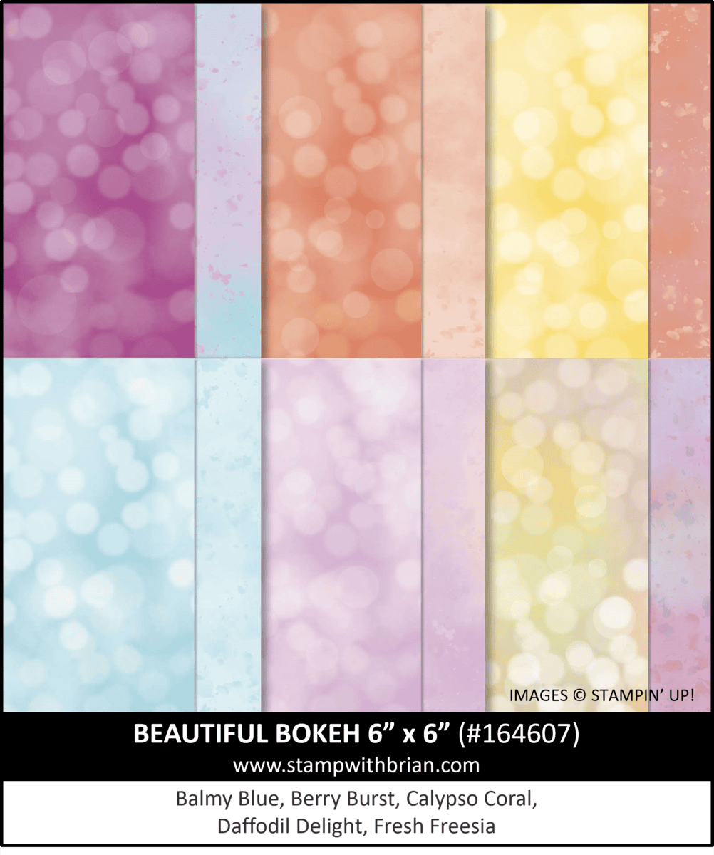 Beautiful Bokeh Designer Series Paper, Stampin Up! 164607